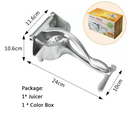 Manual Juice Squeezer Aluminum Alloy Hand Pressure