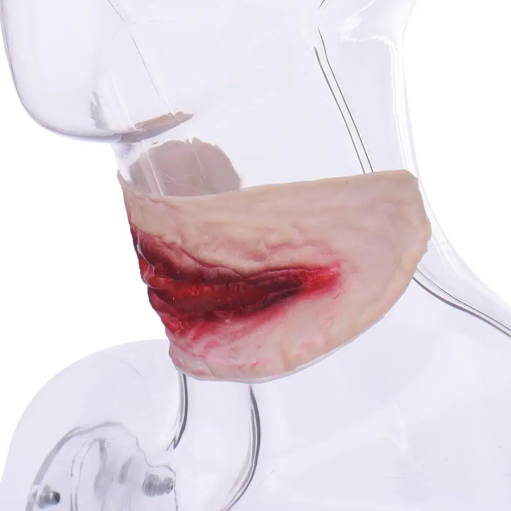 Temporary Halloween Wound Tatoos.  Tattoo Sticker Horror Simulated Throat Incision Scar