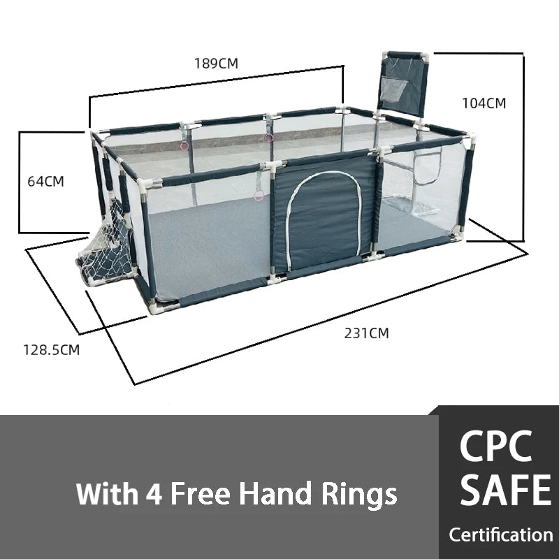 Baby Playpen for Children with Foam Protector, Ball Pit Playpen