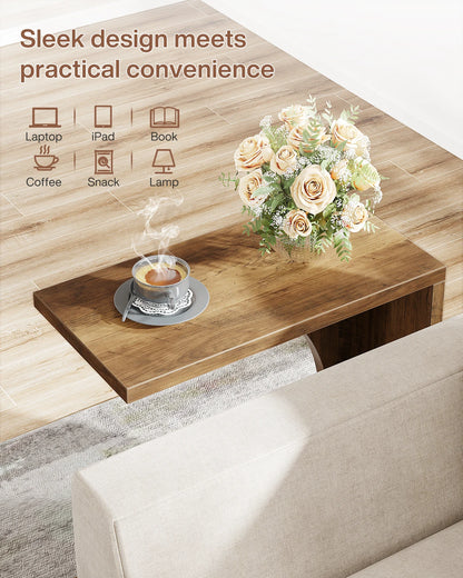 C-Shaped End Table for Sofa