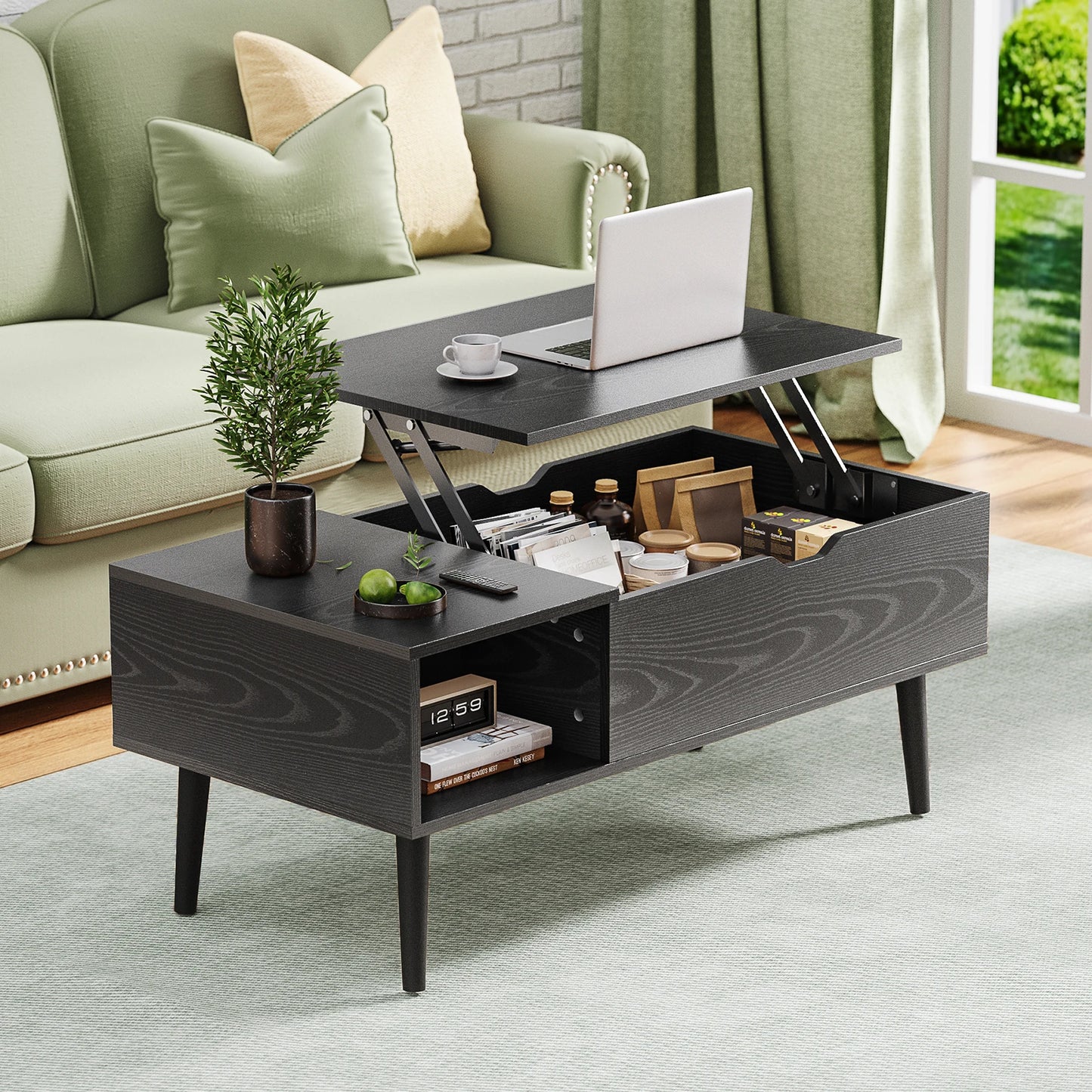 39.37"x19.7" Lift Top Coffee Table