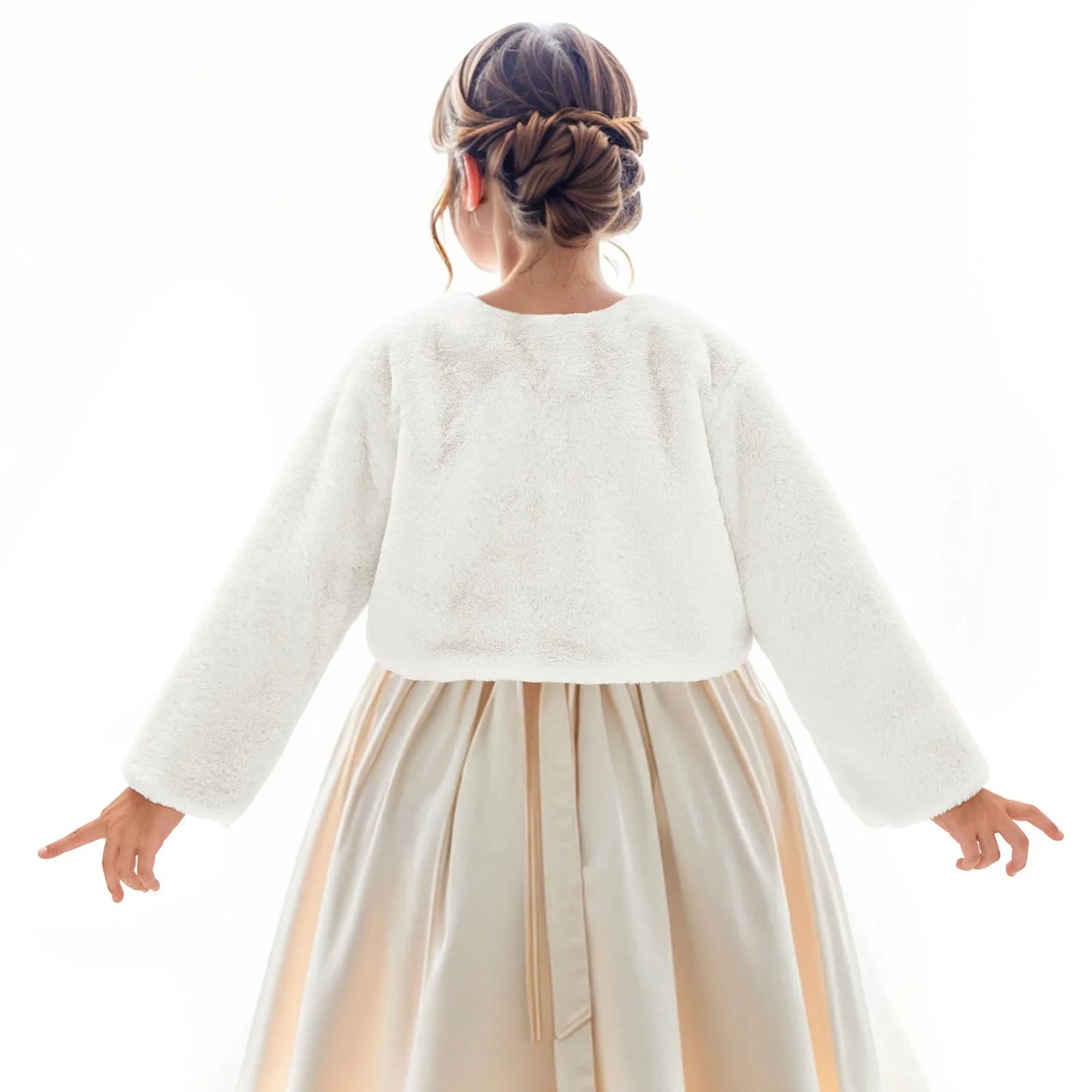 Size 1-12 Dressy Cardigan Fleece Fuzzy Bolero