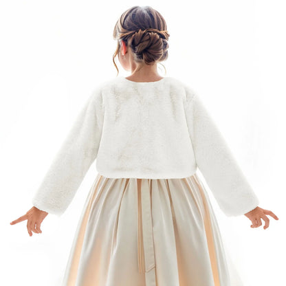 Size 1-12 Dressy Cardigan Fleece Fuzzy Bolero