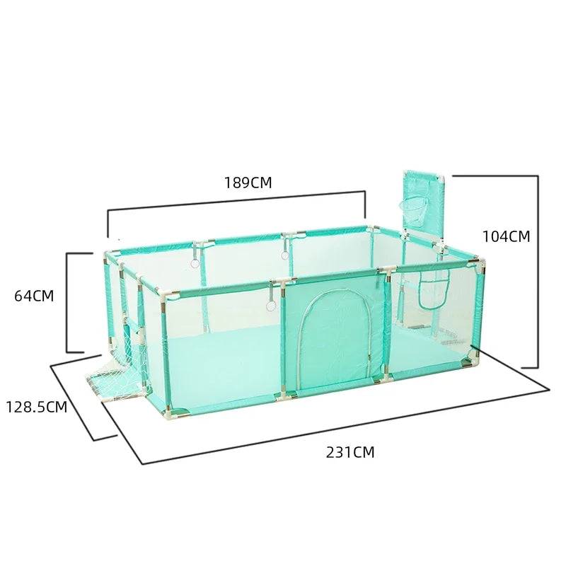 Playpen For Newborn Toddler, Large Size Baby Playpen Infant Safe Crawling Area, Indoor Barriers Home Playground Park