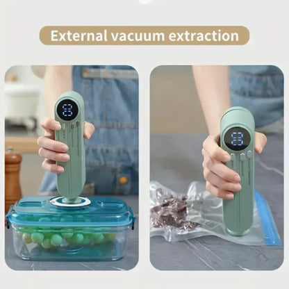 Compact Automatic Vacuum Sealer for Snacks, Meat, Fruits, Veggies