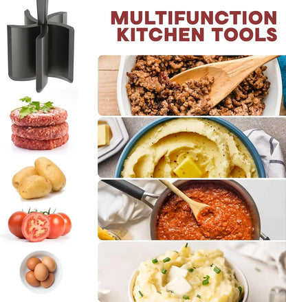 Burger Grinder Nylon Potato Mix Tool-Black