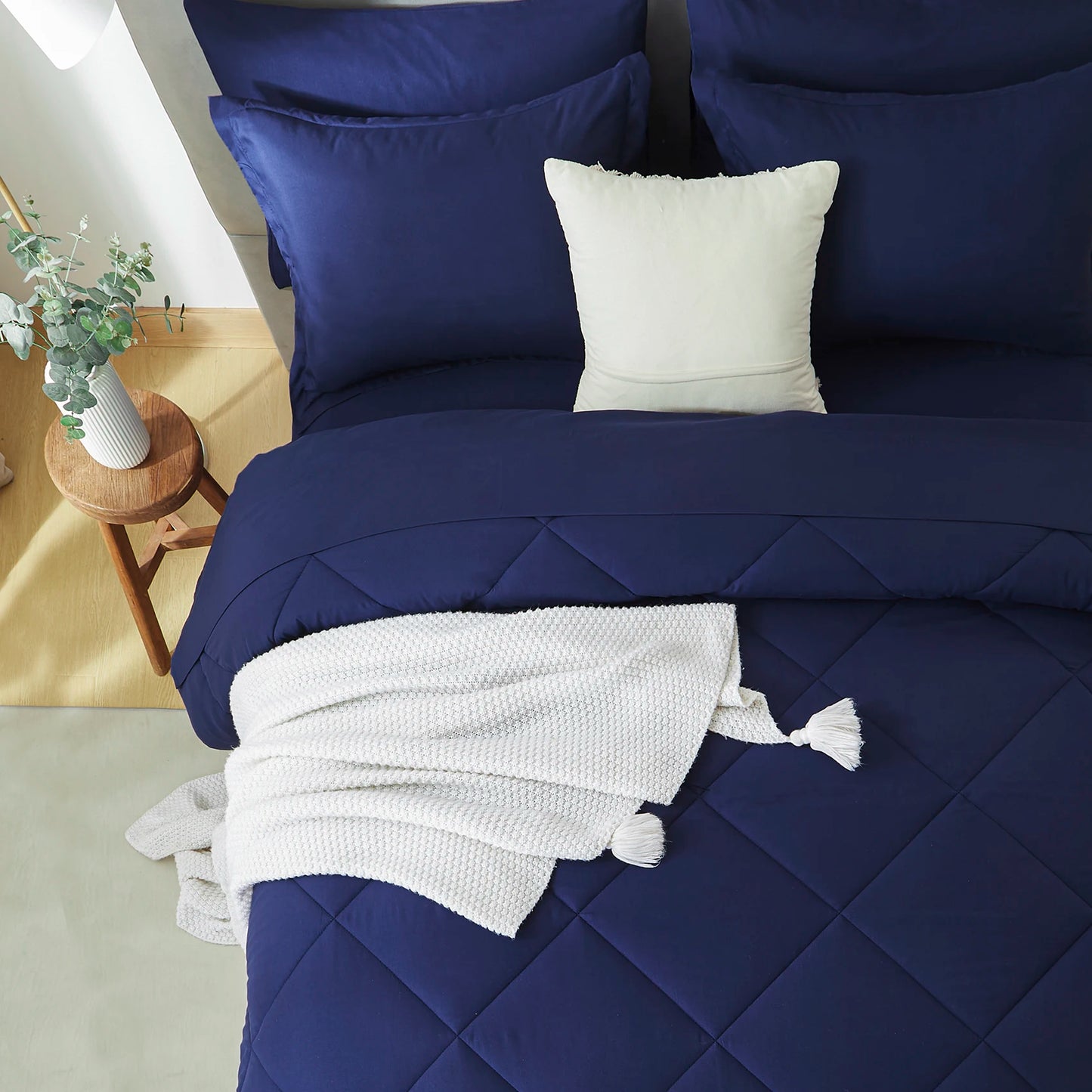 Bedding Sets, 5/7 Pieces in a Bag, with Comforters, Sheets, Pillowcases & Pillow Shams