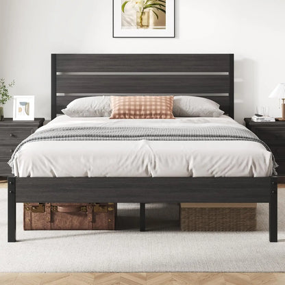 All-Metal Bed Frame with Headboard & Footboard - Under Bed Storage, No Box Spring Needed | Easy Assembly