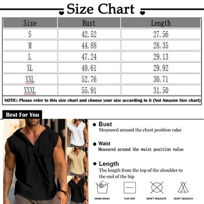 Bodybuilding Muscle Guys Hooded Tank Top Vest