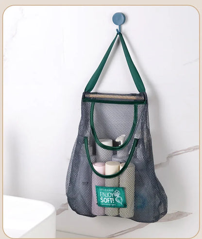 Reusable Storage Bags Kitchen Hanging Mesh Bag Home Fruit And Vegetable Storage Net Bag For Ginger Garlic Potatoes Onions