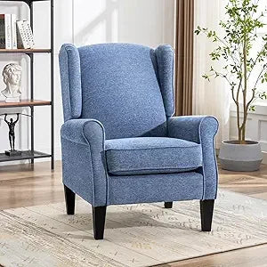 Chenille Fabric Armchair with High Resilience Sponge & Sturdy Legs