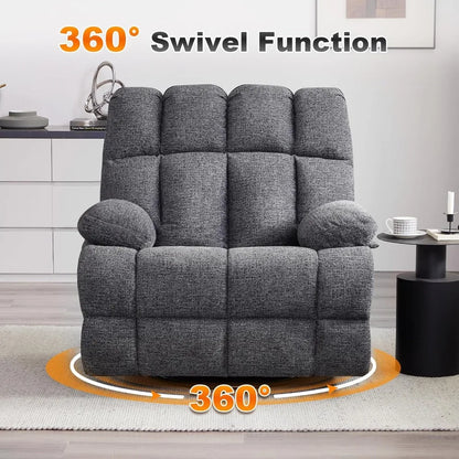 Extra Wide Manual Swivel Recliner