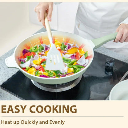 23pcs Pots and Pans Set Non Stick, Kitchen Cookware Set