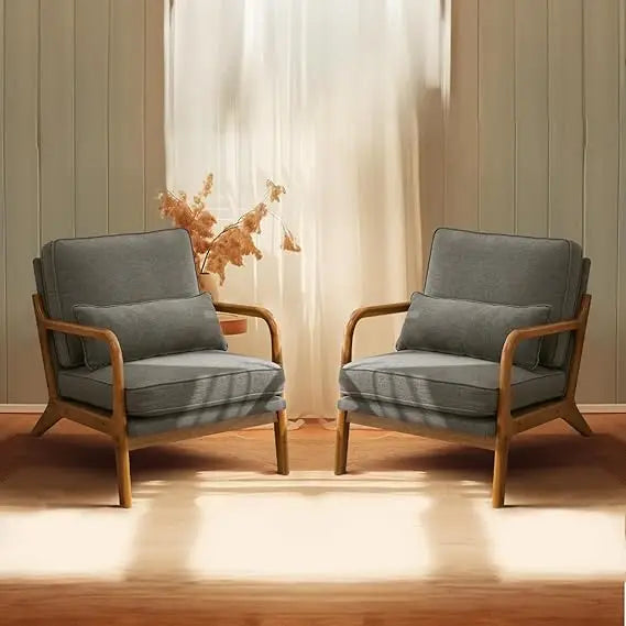 Set of 2 Upholstered Chairs