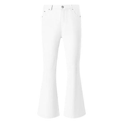 Men's Flare Pants, Solid Color, Daily Simple Classic Trousers, Mopping Bottoms, Disco Flared