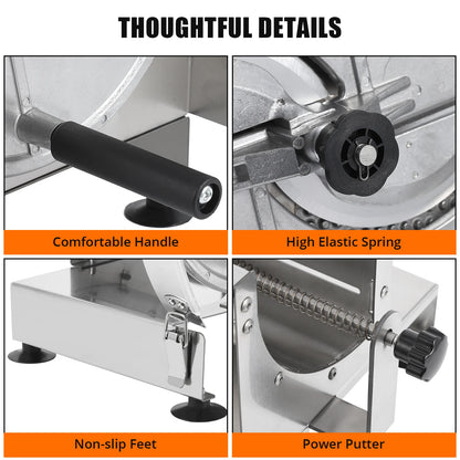Vegetable Manual Slicing Machine Potato, Tomato, Onion Slicer Stainless Steel