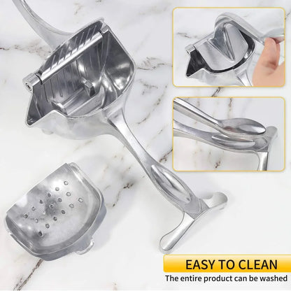 Manual Juice Squeezer Aluminum Alloy Hand Pressure