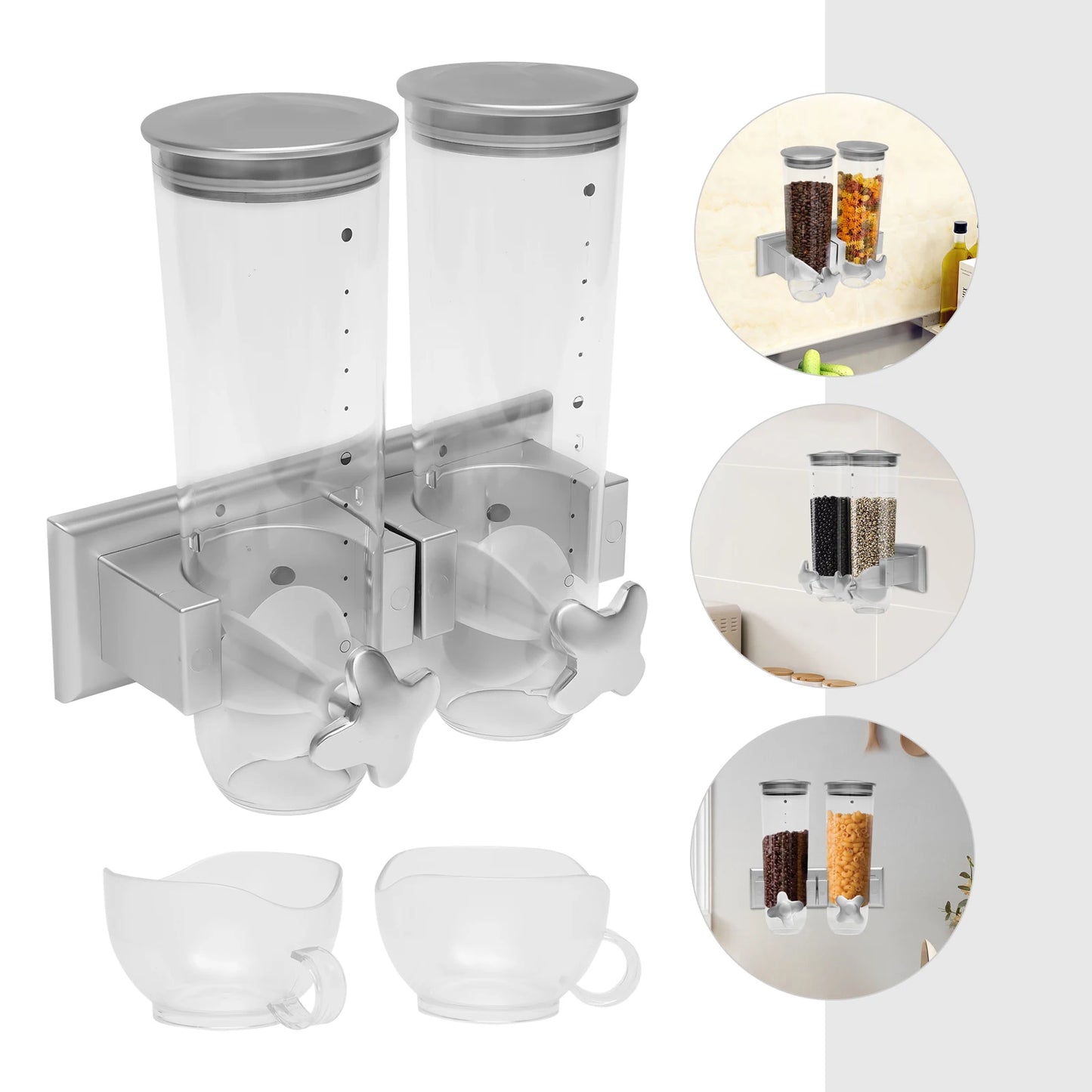 Wall-mounted Food Dispenser Cereal Dispenser