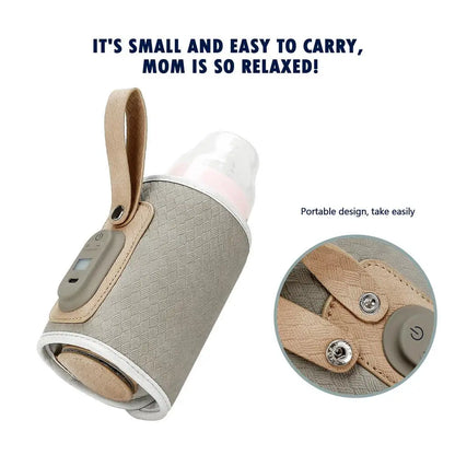 Portable Baby Bottle Warmer Travel Warmer, Cover, USB Heater