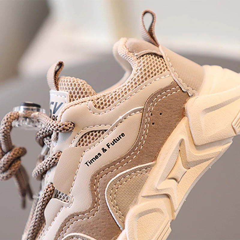 Children's Sport Shoes, Boys Outdoor Running Sneakers, Fashion Mesh Breathable Shoes