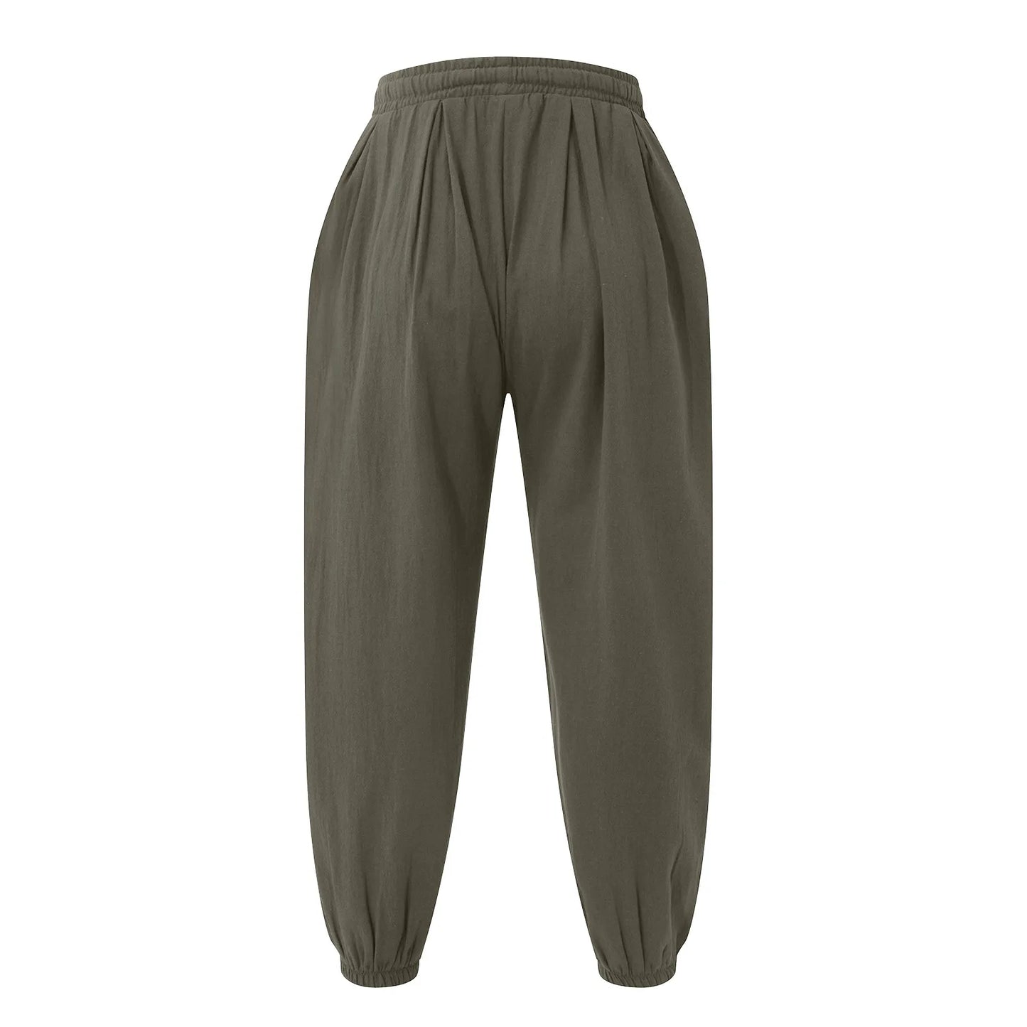 Oversize Loose Harem Pants, Chinese Linen, Overweight Sweatpants