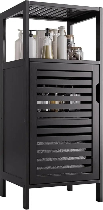 4-tier Bamboo Floor Cabinet