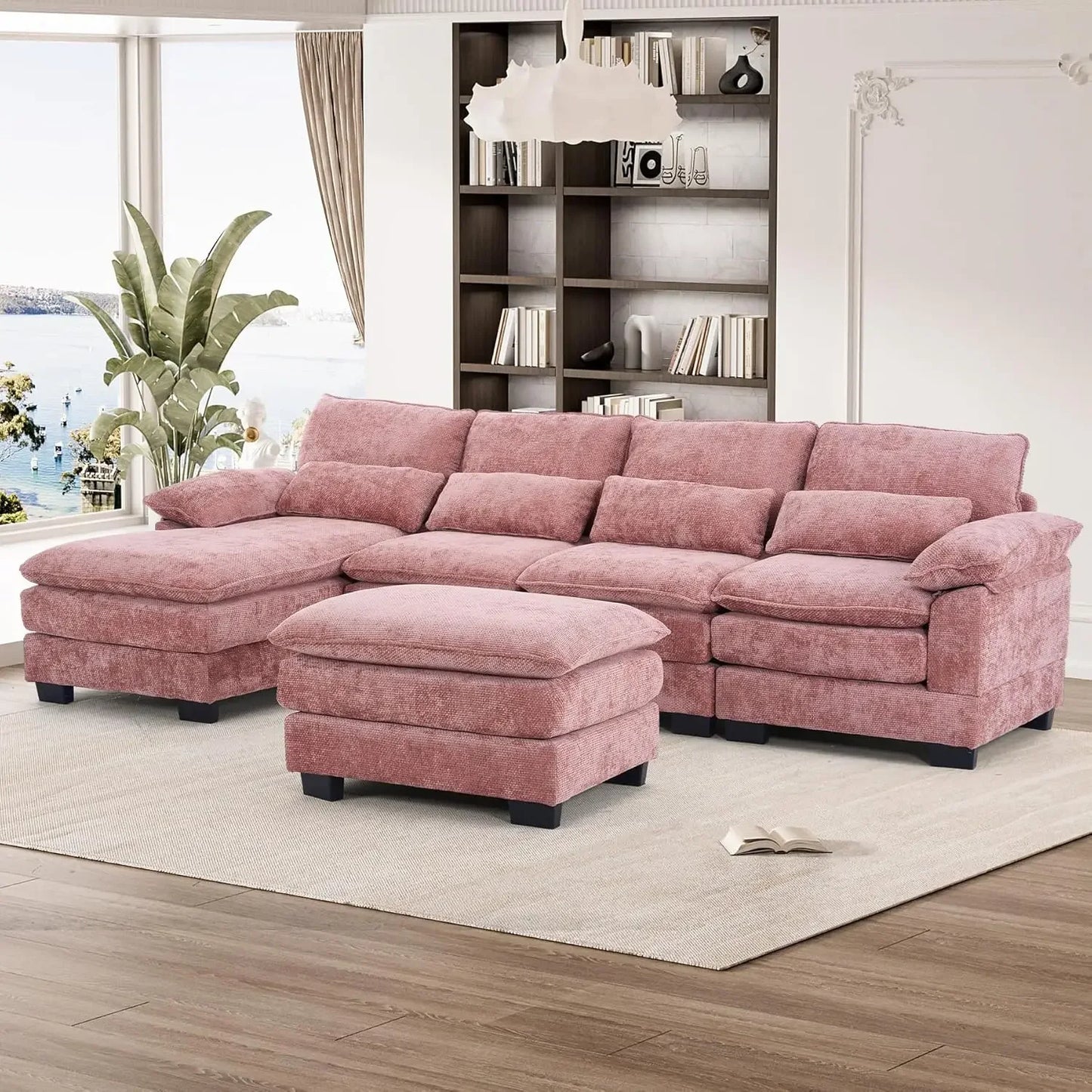 114" U Shape Sectional Cloud Couch
