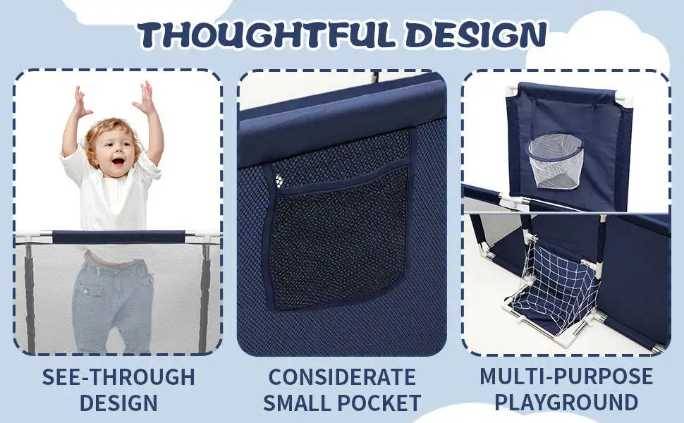 Baby Playpen Safety Barrier Fence