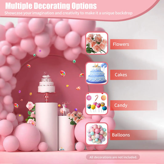 Set of 3 White Flower Vases for Centerpieces and Displays