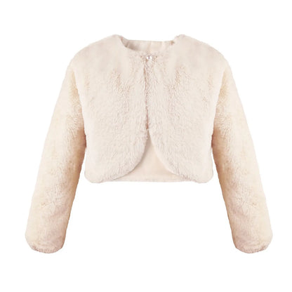 Size 1-12 Dressy Cardigan Fleece Fuzzy Bolero