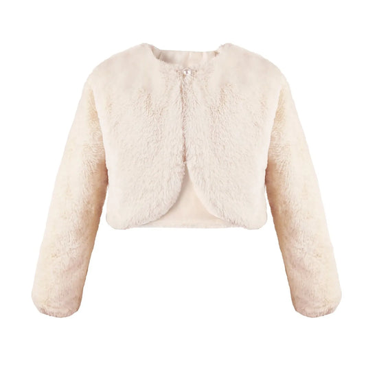 Size 1-12 Dressy Cardigan Fleece Fuzzy Bolero