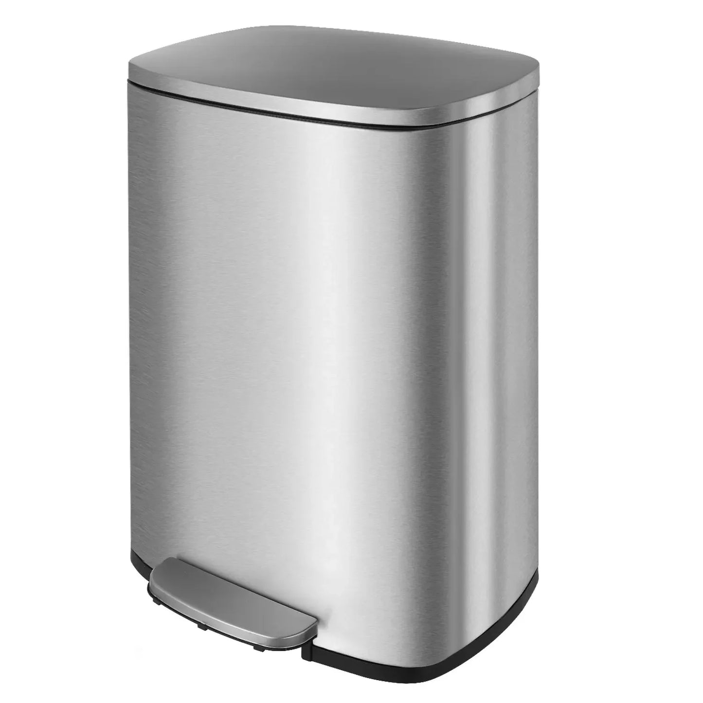 Step Kitchen Trash Can, Stainless Steel 50 Liter Trashcan