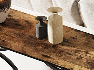70.9-Inch Industrial Sofa/Entry Console Table
