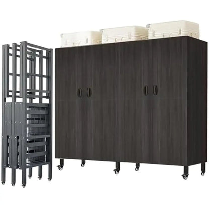 71in Foldable Portable Wardrobe on Wheels