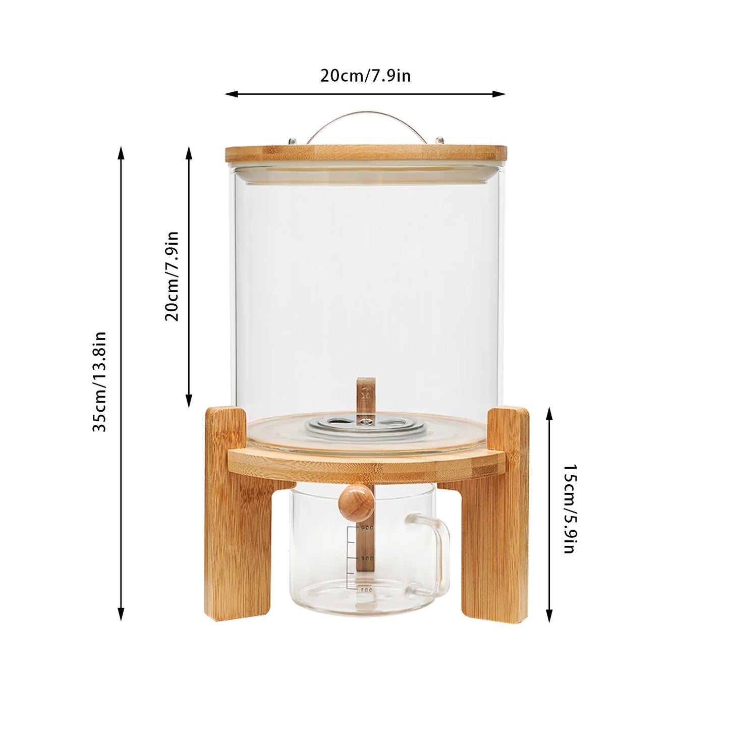 5L Cereal Dispenser for Pantry Organization and Storage