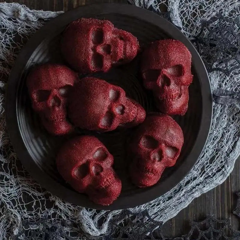 Skull Chocolate Mold Golden Skull Molds For Chocolate 6 Cavities