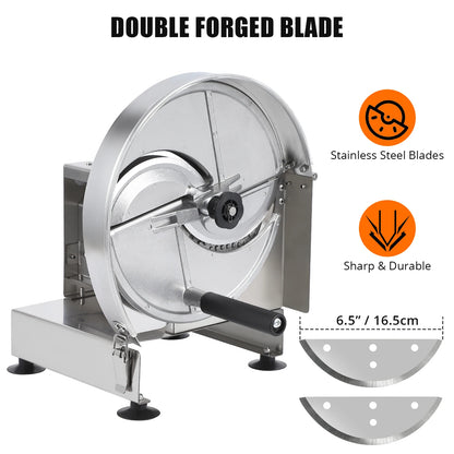 Vegetable Manual Slicing Machine Potato, Tomato, Onion Slicer Stainless Steel