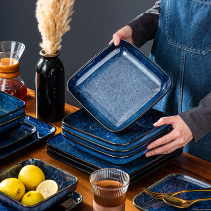 16 Pieces Kitchen Dinnerware Ceramic Crockery Set for 4 Person