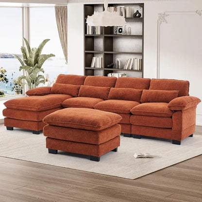 114" U Shape Sectional Cloud Couch