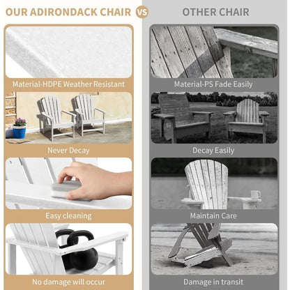 Stacking Adirondack Chairs Set of 4