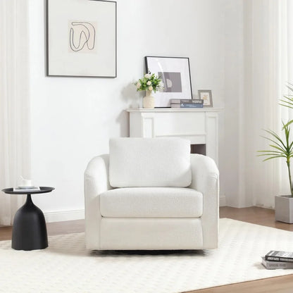 Oversized 360 Swivel Armchair(Seat Area:25.6" D x 26.8" W)