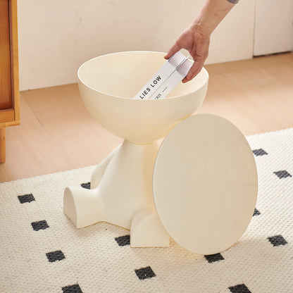 Small flat head coffee table cream style