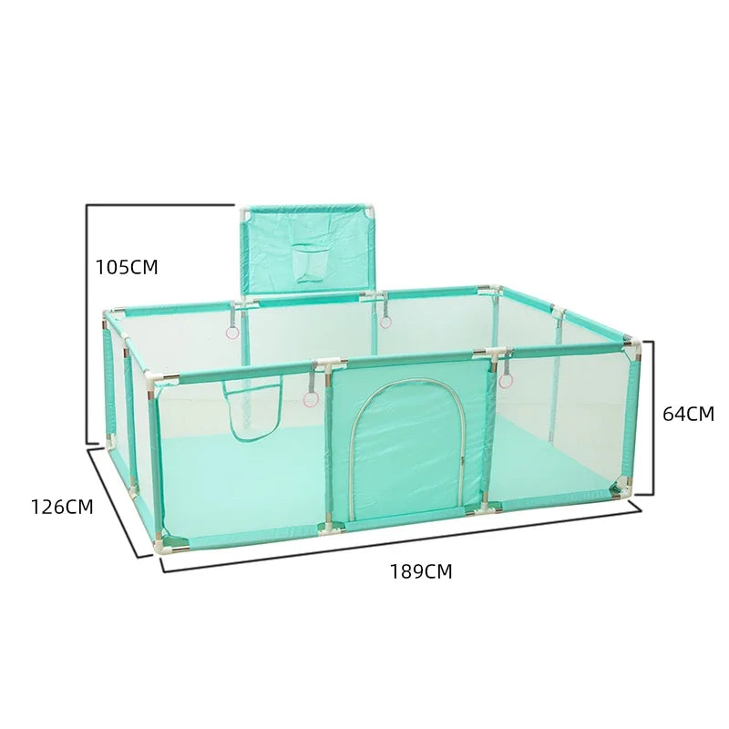 Playpen For Newborn Toddler, Large Size Baby Playpen Infant Safe Crawling Area, Indoor Barriers Home Playground Park