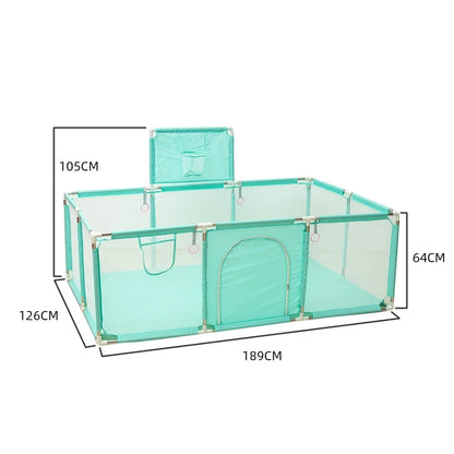 Playpen For Newborn Toddler, Large Size Baby Playpen Infant Safe Crawling Area, Indoor Barriers Home Playground Park