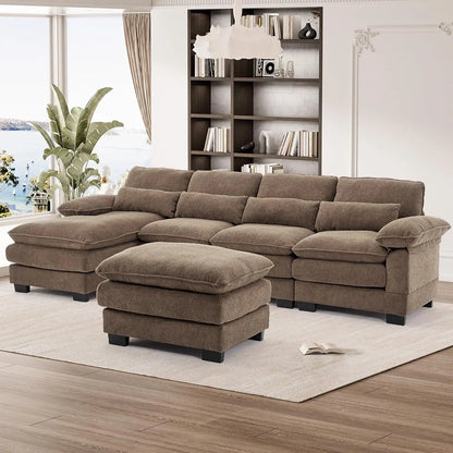 114" U Shape Sectional Cloud Couch