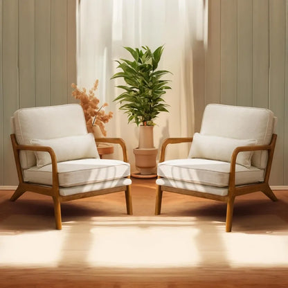 Set of 2 Upholstered Chairs