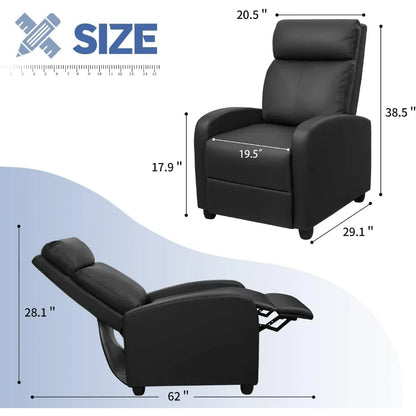 Leather Reclining Chair with Massage