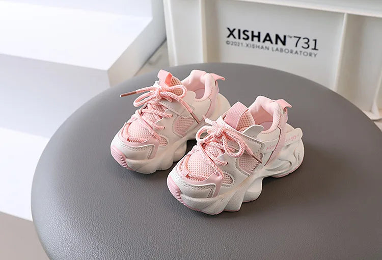 Boys Girls Shoes, Sports Mesh, Breathable, Soft Sole