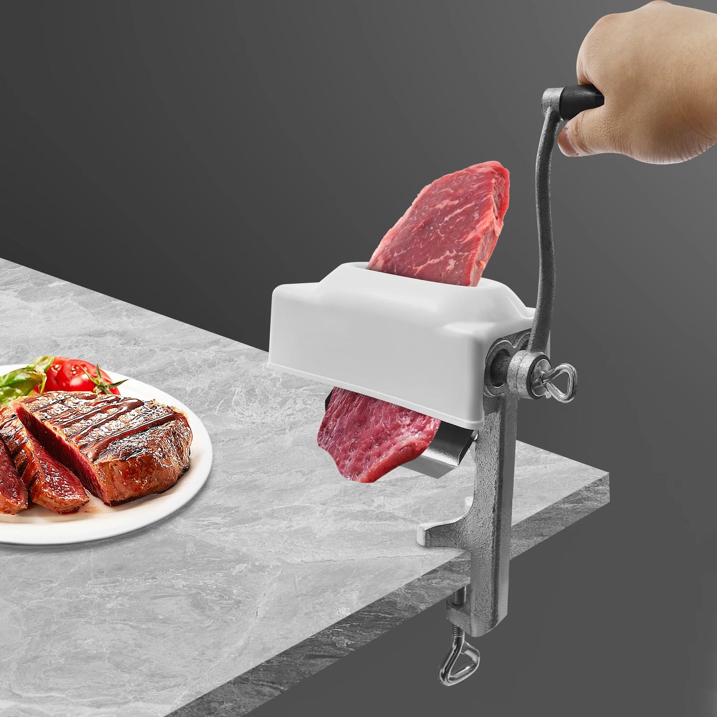Commercial & Home Desktop Meat Pounder with Cover for Beef/Pork/Chicken