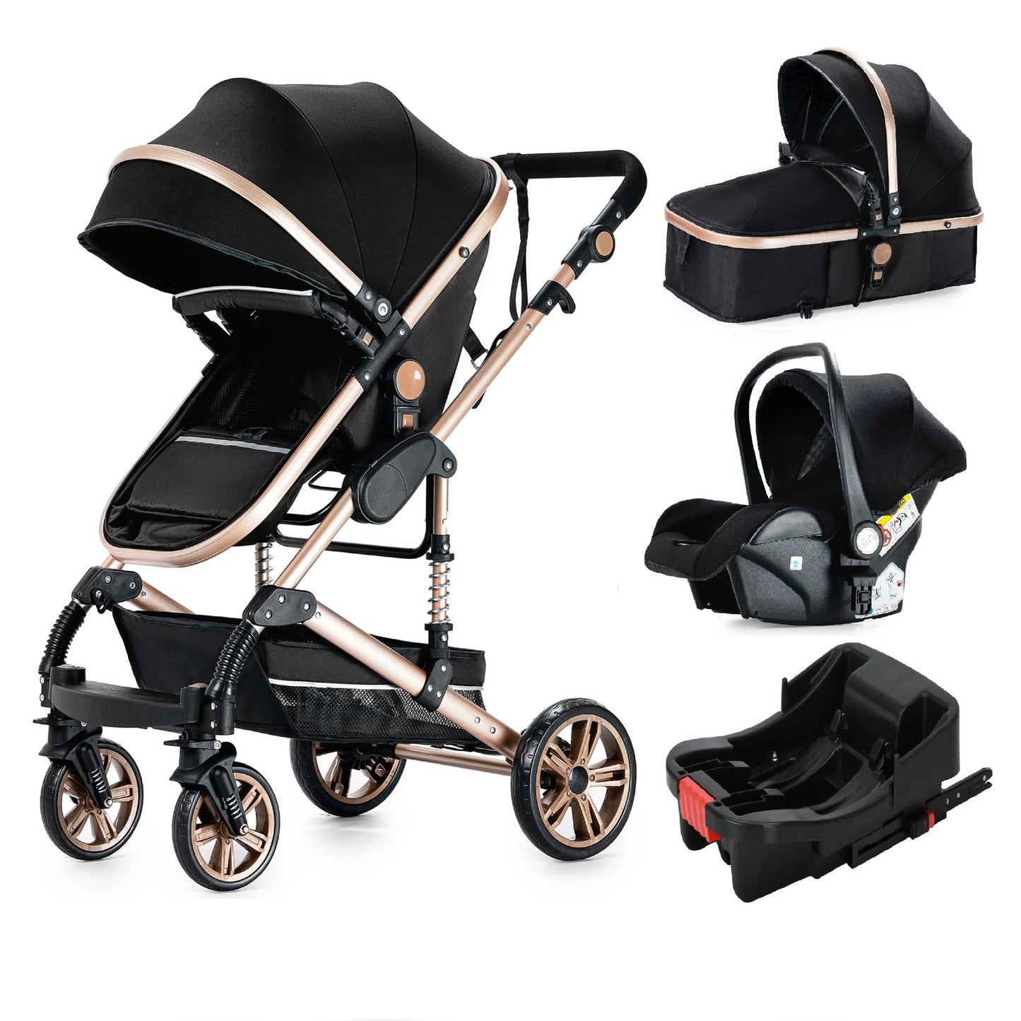 3 in 1 baby car light strollers , Baby carriage stroller, Car Safety Seats For Child With Car Base